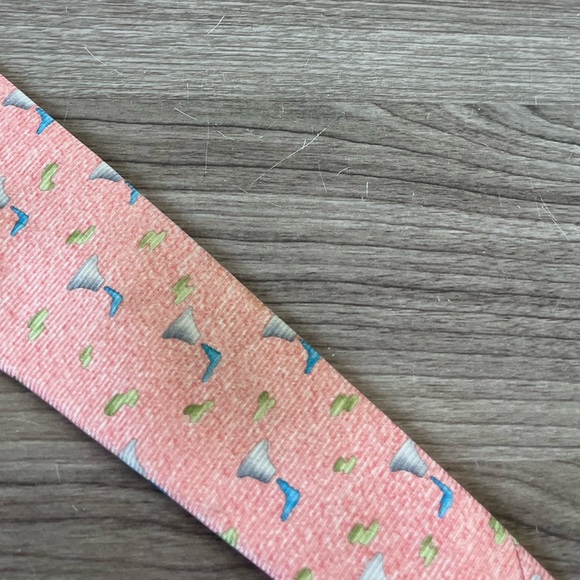BVLGARI TIE Pink Peach 100% Silk - Picture 9 of 9